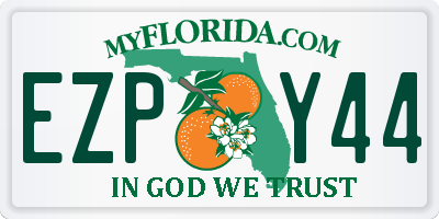 FL license plate EZPY44