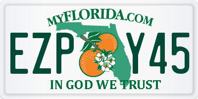 FL license plate EZPY45