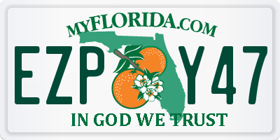 FL license plate EZPY47