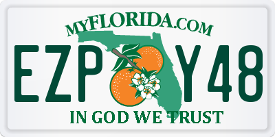 FL license plate EZPY48