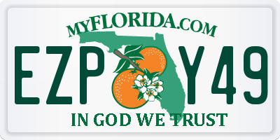 FL license plate EZPY49