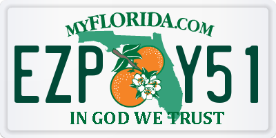 FL license plate EZPY51