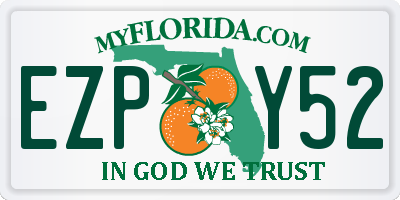 FL license plate EZPY52