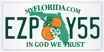 FL license plate EZPY55