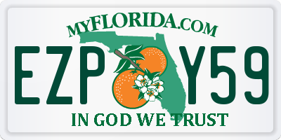 FL license plate EZPY59