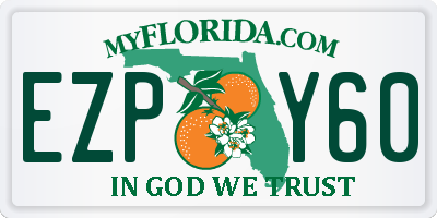 FL license plate EZPY60