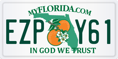 FL license plate EZPY61