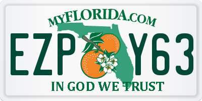 FL license plate EZPY63