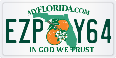 FL license plate EZPY64