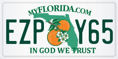 FL license plate EZPY65