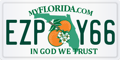 FL license plate EZPY66