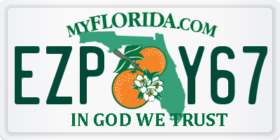 FL license plate EZPY67