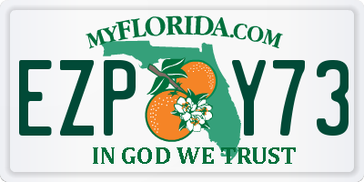 FL license plate EZPY73