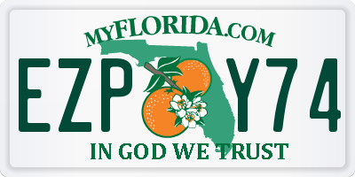 FL license plate EZPY74