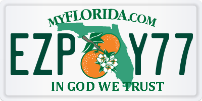 FL license plate EZPY77