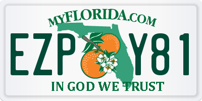 FL license plate EZPY81