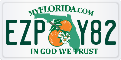 FL license plate EZPY82