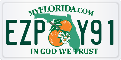 FL license plate EZPY91