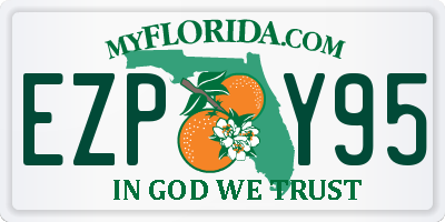 FL license plate EZPY95