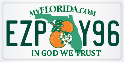 FL license plate EZPY96