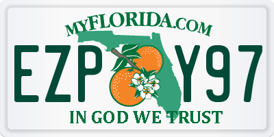 FL license plate EZPY97