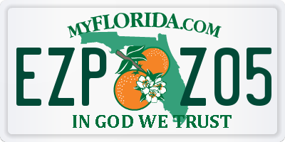 FL license plate EZPZ05