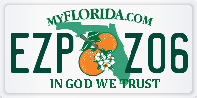 FL license plate EZPZ06