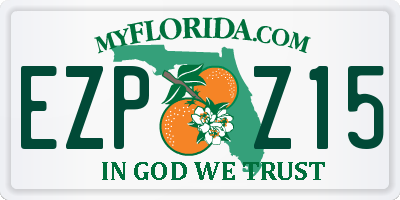 FL license plate EZPZ15