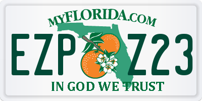 FL license plate EZPZ23