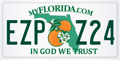 FL license plate EZPZ24