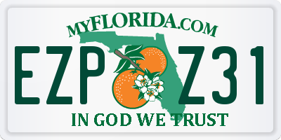 FL license plate EZPZ31