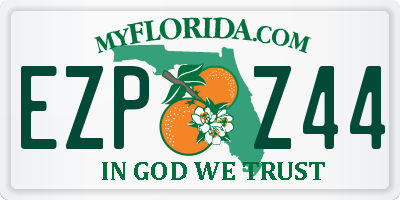 FL license plate EZPZ44