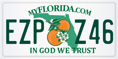 FL license plate EZPZ46