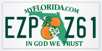 FL license plate EZPZ61