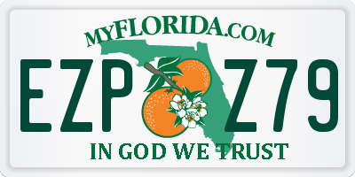 FL license plate EZPZ79