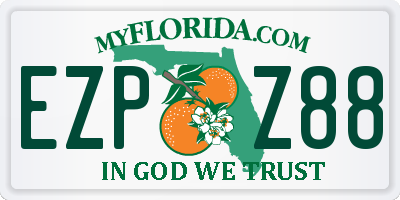 FL license plate EZPZ88