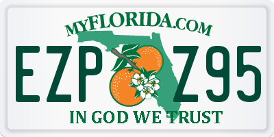 FL license plate EZPZ95