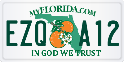 FL license plate EZQA12