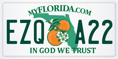 FL license plate EZQA22