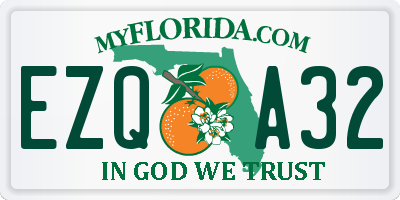 FL license plate EZQA32