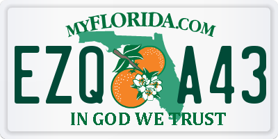 FL license plate EZQA43