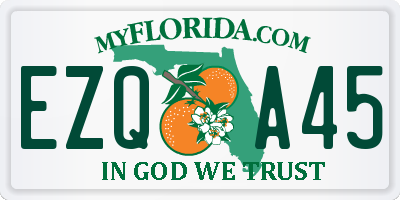 FL license plate EZQA45