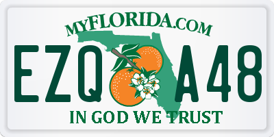 FL license plate EZQA48