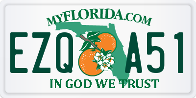 FL license plate EZQA51