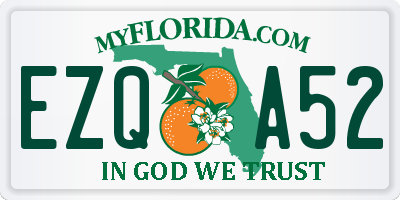 FL license plate EZQA52