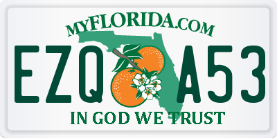 FL license plate EZQA53