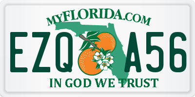 FL license plate EZQA56