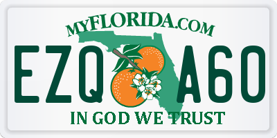 FL license plate EZQA60