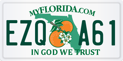 FL license plate EZQA61