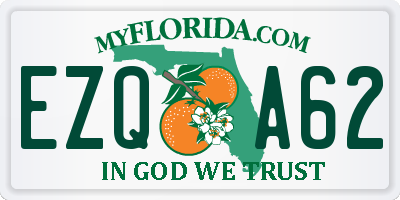 FL license plate EZQA62